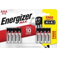 GiWCU[ P4`dr Energizer AJdrC̓d 1.5V AAA 4+4 MAX RS 1bg(8)iij