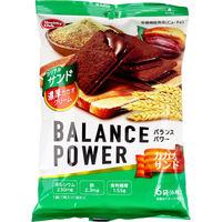 ヘルシークラブ バランスパワー カカオサンド 6袋(6枚)入　1袋(6枚入)×20セット ハマダコンフェクト（直送品）