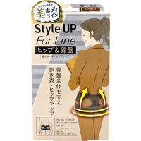 ミノウラ Style Up For Line ヒップ＆骨盤 腰サポート ヒップアップベルト Lサイズ ブラック　1枚入×2セット（直送品）