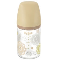 リッチェル おでかけミルクボトル プラスチック製ほ乳びん 0-3ヵ月頃　1個入×5セット（直送品）