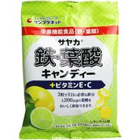 サンプラネット サヤカ 鉄・葉酸キャンディー レモンライム味 65g　1袋(65g入)×20セット（直送品）