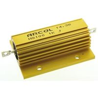 Arcol シャーシ取り付け抵抗器100W1kΩ±5％ HS100 1K J 1個（直送品）
