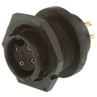 Switchcraft 丸型コネクタ， 4極， パネルマウント， EN3P4FX 1個（直送品）