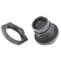 Switchcraft 丸型コネクタ， 5極， パネルマウント， EN3P5FX 1個（直送品）