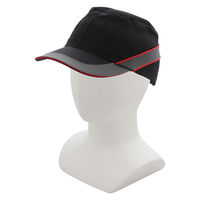 大中産業 エアーコルタン安全帽子　ブラック／レッドライン　２００Ｇー０００　1個（直送品）