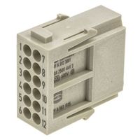 ハーティング モジュール オス HanーModularシリーズ，12極 2列 09140123001 1個（直送品）