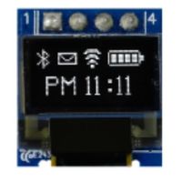 0.49インチ パッシブマトリクス 有機EL ディスプレイ 白， ， 64 x 32 COB MDOB064032AV-WI 1個（直送品）