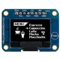 0.96インチ パッシブマトリクス 有機EL ディスプレイ 白， ， 128 x 64 COB MDOB128064V2V-WI 1個（直送品）