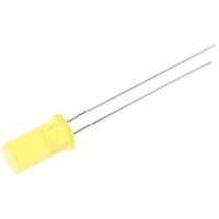 LED， 黄， スルーホール実装， 5 mm (Tー1 3/4)， Lー483YDT 1ロット(5個)（直送品）