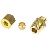 パーカー・ハネフィン 真鍮管継手 Legris カプラー 管径:6mm 0105 06 13 1ロット(5個)（直送品）