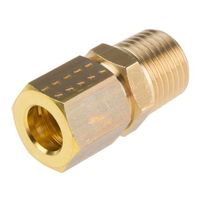 パーカー・ハネフィン 真鍮管継手 Legris カプラー 管径:8mm 0105 08 13 1ロット(5個)（直送品）