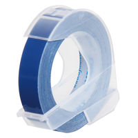 ダイモ グロッシーテープ つやあり 9mm幅×3m 青 DM0903-BU 1セット(5個)
