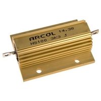 Arcol シャーシ取り付け抵抗器，100W ±5％ HS100