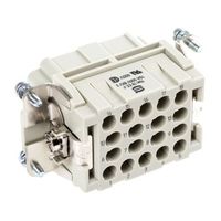 ハーティング Harting インサート Han EE シリーズ メス 18極 16A 500 V 10 B 09320183101 1個（直送品）