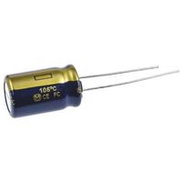 パナソニック Panasonic コンデンサ 1000μF， ，25V dc， EEUFC1E102 1ロット(5個)（直送品）