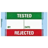 日本ブレイディ Brady 粘着剤付きラベル 50枚入り 緑， 赤， 白 Y166821 1袋(50個)（直送品）