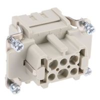 ハーティング Harting ヘビーデューティコネクタ Han E シリーズ メス 6極 16A 500 V 09330062702 1個（直送品）