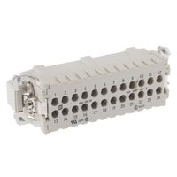 ハーティング Harting ヘビーデューティコネクタ Han E シリーズ オス 24極 16A 500 V 09330242602 1個（直送品）