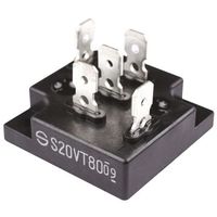 新電元工業 整流用 ブリッジダイオード 20A， 600V， 36 x 11.5mm， S20VT60 1個（直送品）