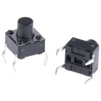 APEM タクタイルスイッチ 単極単投(SPST) スルーホール モーメンタリ 6 x 7mm DTS63KV 1ロット(20個)（直送品）