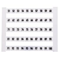 Weidmuller マーカー 0473460051 DEK， 端子マーカー for use with 端子台 1袋(100個)（直送品）