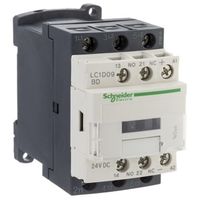 シュナイダーエレクトリック 電磁接触器 24 V dc 3極 LC1Dシリーズ， LC1D09BD（直送品）