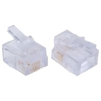 Bel-Stewart RJ14モジュラージャック， オス， RJ11コネクタ， ケーブルマウント， Cat3， 940-SP-3046R（直送品）