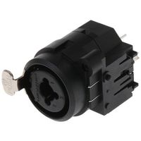 Neutrik XLRコネクタ メス 3極 ストレート シャーシマウント NCJ6FIS ニッケルの上に金めっき 1個（直送品）