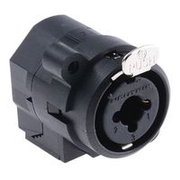 Neutrik XLRコネクタ メス 3極 ストレート シャーシマウント NCJ6FIV ニッケルの上に金めっき 1個（直送品）