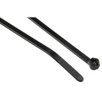 Thomas & Betts 結束バンド， 186mm x 4.8 mm， 黒， ナイロン 66， 7TCG009450R0198 TYB2（直送品）