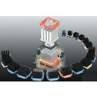 Malico ヒートシンク 長さ:29mm 幅:29mm 高さ:28mm， MBH29001ー28W/2.6 1個（直送品）