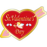 ササガワ 食品表示ラベル シール St Valentine's Day