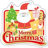 ササガワ 食品表示ラベル シール Merry　Christmas 41-10854 1冊（300枚入）（取寄品）