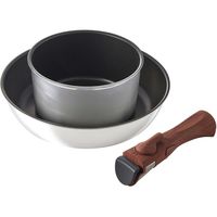 ベストコ IH フライパン 鍋 着脱式 ハンドル 3点セット ミラー ND-5631 フィライト 4975970256541 1個（直送品）