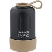 パール金属 ステンレス ペットボトル ホルダー 345ml 500ml ブラック NQ-0002 345～500ml用 HOLD MUG（直送品）