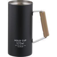 ベストコ 缶ホルダー タンブラー 保冷 ジョッキ ビール 520ml ブラック NQ-0008 HOLD CUP パール金属（直送品）