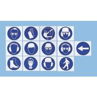 日本ブレイディ 必須標識 Brady なし なし語 PET 青/白 250113 1個（直送品）