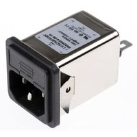 シャフナー Schaffner IECフィルタ スナップイン 6A 250 V ac， FN 9260Sー6/06ー10 1個（直送品）