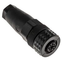 Hirschmann 丸形コネクタ Eシリーズ， 接触コンタクト:メス， 4極 メス 933725100 ELKA 4012 K PG7（直送品）