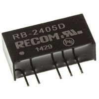 RECOM Power 絶縁DCーDCコンバータ Vout:±5V dc 21.6 → 26.4 V dc， 1W， RBー2405D 1個（直送品）