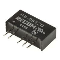 RECOM Power 絶縁DCーDCコンバータ Vout:±12V dc 4.5 → 5.5 V dc， 1W， RBー0512D 1個（直送品）