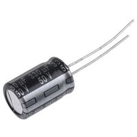 パナソニック Panasonic コンデンサ 330μF， ，50V dc， ECA1HHG331 1ロット(5個)（直送品）