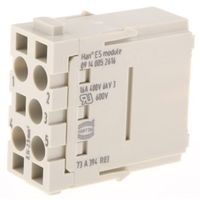 ハーティング モジュール オス HanーModularシリーズ，5極 09140052616 1個（直送品）