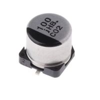 パナソニック Panasonic コンデンサ 100μF， ，6.3V dc， EEEHB0J101P 1ロット(5個)（直送品）