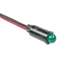 ダイアライトジャパン Dialight 表示灯， 5V dc， 緑， 実装ホールサイズ:6.4mm， 559ー0202ー007F 1個（直送品）