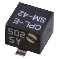 日本電産コパル電子 半固定抵抗器（トリマポテンショメータ） 5kΩ 表面実装 11回転型 SM-42B 5k Ohm（直送品）