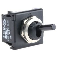 Marquardt トグルスイッチ， DPST， パネルマウント， ラッチ， 1822.1101 1個（直送品）