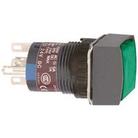 照光式押しボタンスイッチ Harmony XB6シリーズ， 16mm， Schneider Electric， 緑 XB6ECW3B2P（直送品）