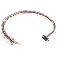 Glenair AVケーブル CN1:25極、オス、マイクロDサブ， CN2:フリーエンド， MWDM2Lー25Pー6E5ー18B 1個（直送品）