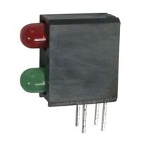 キングブライト 基板用LED表示灯 緑/赤 直角 40 ° 2色 スルーホール実装 L-710A8MD/1LI1LGD 1ロット(10個)（直送品）